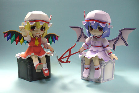 Touhou Project Papercraft Remila Scarlet Flandre Scarlet