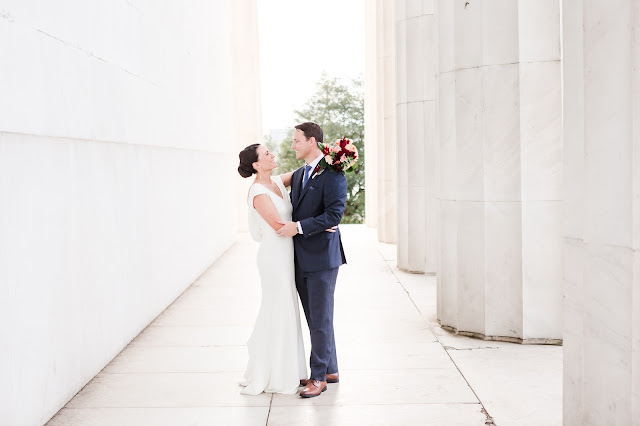 Washington DC Elopement at the DACOR Bacon House and Lincoln Memorial by Heather Ryan Photography