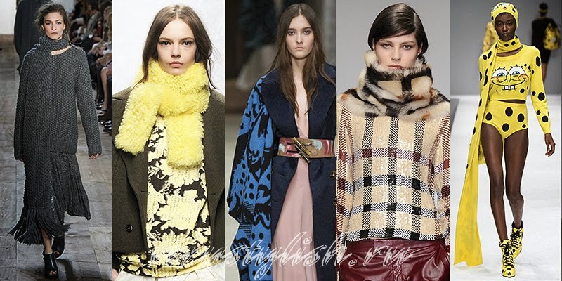 Winter 2015 Women's Scarves Fashion Trends