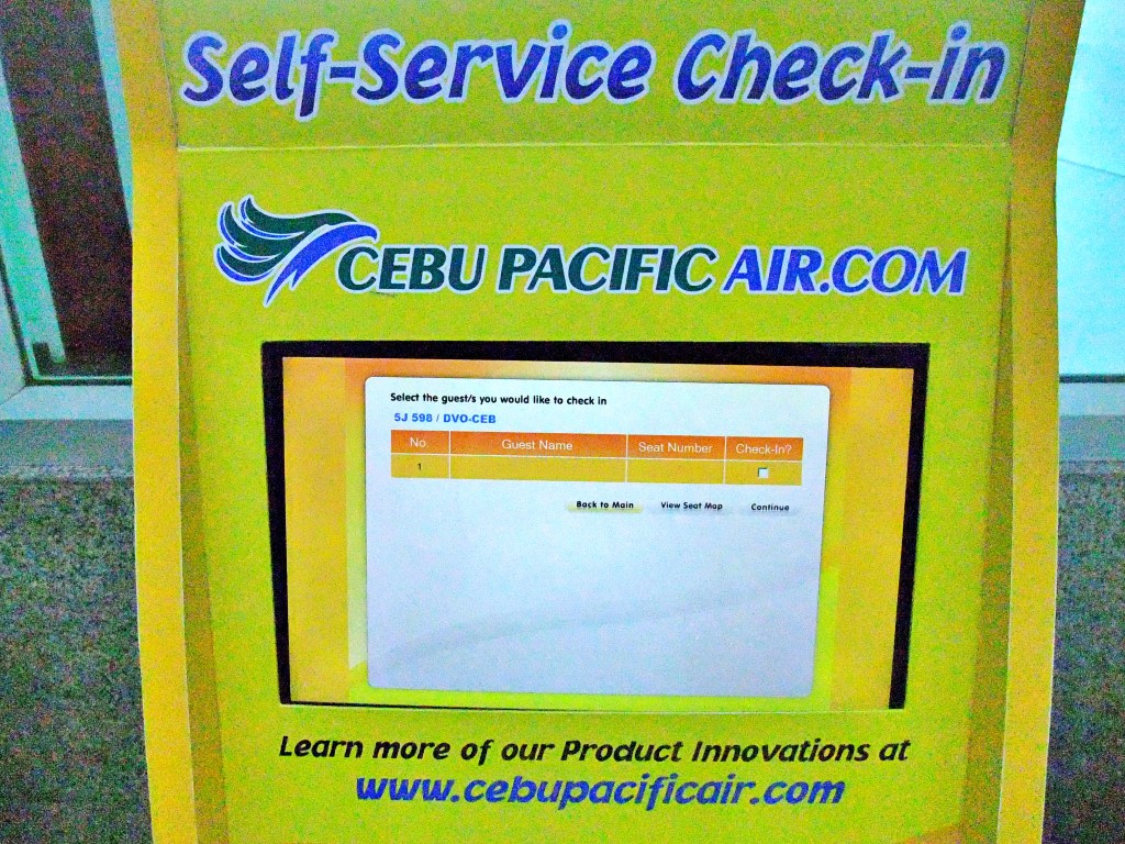 Cebu Pacific's idiotic poorly programmed self-service check-in kiosk