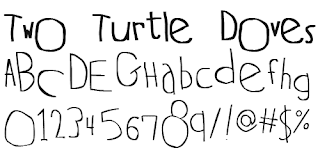 Hand Drawn Fonts-Two Turtle Doves