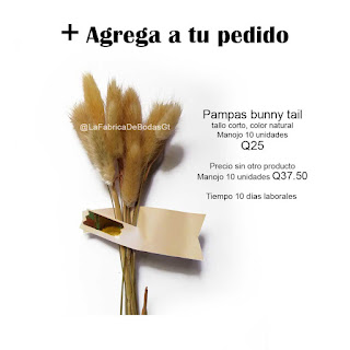 Venta de pampas para tarjetas de boda en guatemala