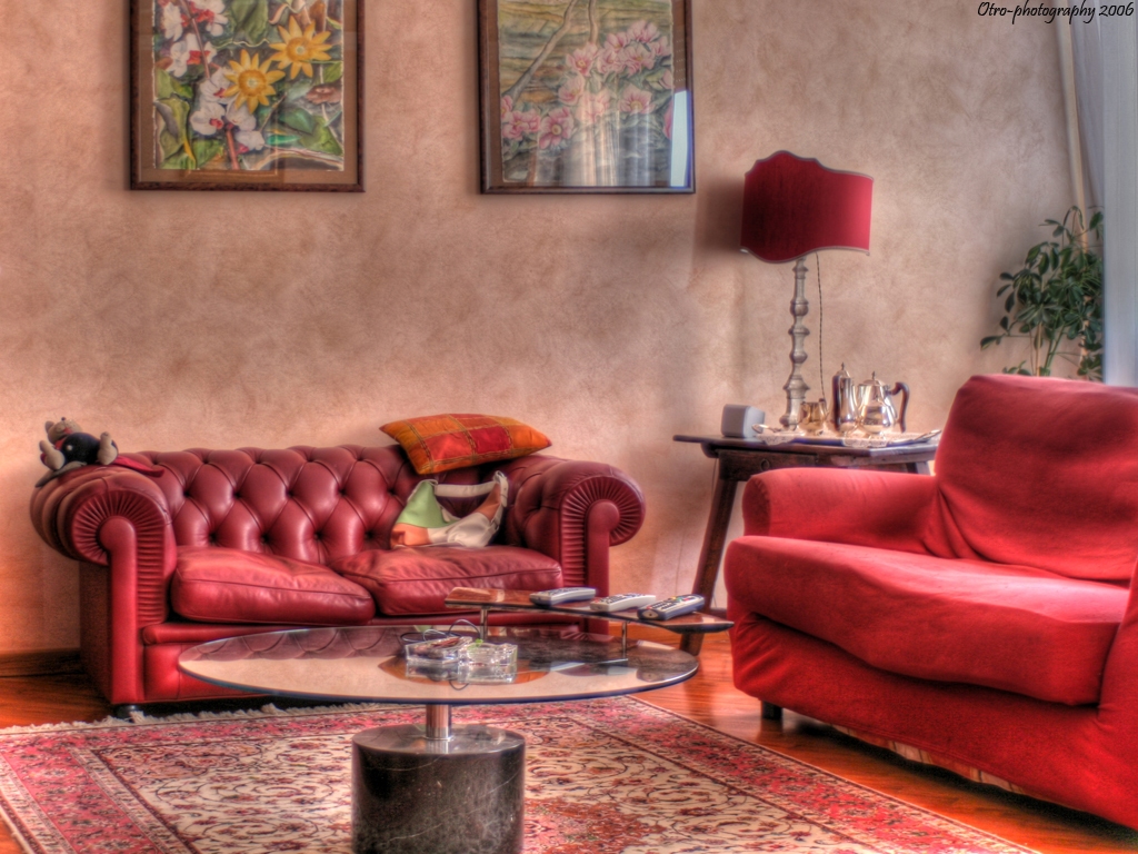 Great Art Decoration: Beautiful Red Living room Design