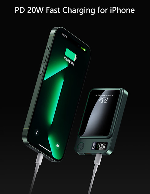 Magnetic Fast Charging External Battery Charger For All Phones