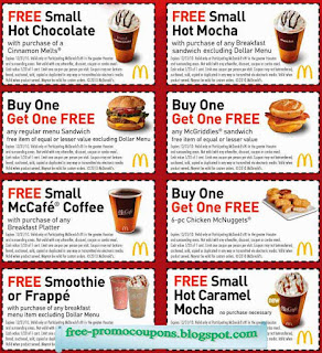 Free Printable Mcdonalds Coupons