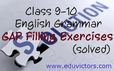 CBSE Class 10 English (Lang. & Lit.) Grammar - Gap Filling Exercises (Cloze Test - Set 5 )(#eduvictors)(#cbseClass10English)