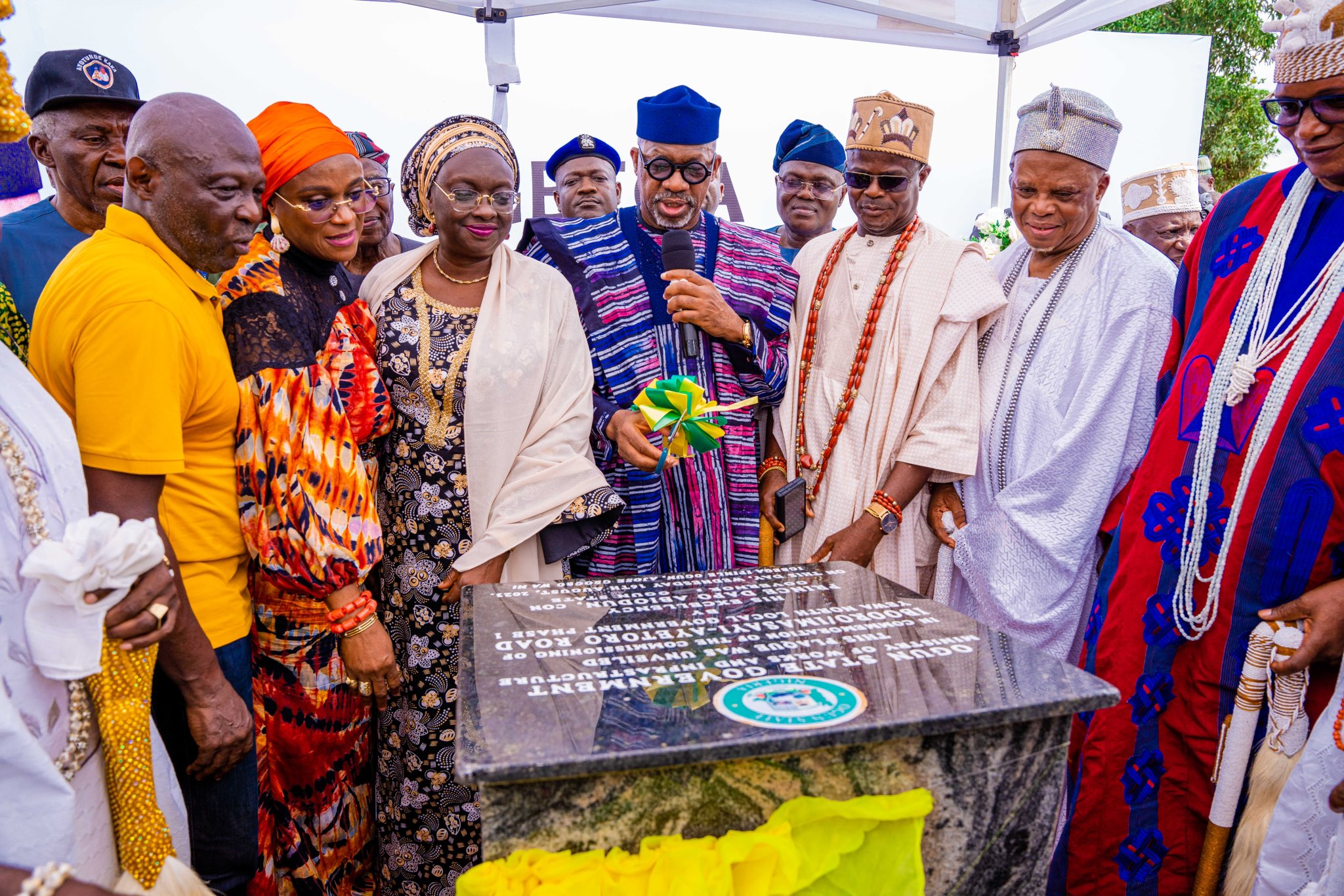 Executive Governor of Ogun State, Dapo Abiodun, commissions newly reconstructed Ibooro-Imasayi-Ayetoro Road (Phase One) in Yewa North Local Government Area (LGA) of the State on Wednesday 16 August, 2023