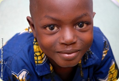 Beautiful smiley kids in the ward. 