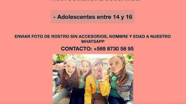 CASTING en el SUR de CHILE - PUERTO VARAS y ALREDEDORES: Se buscan ADOLESCENTES entre 14 y 16 años