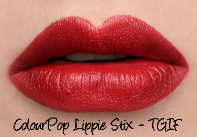 ColourPop Lippie Stix - TGIF Swatches & Review