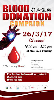 Blood Donation Campaign at M Mall O2O Penang (26 March 2017)