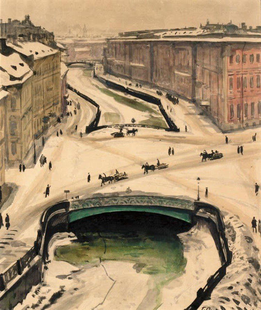 «Певческий мост, Санкт-Петербург», Георгий Верейский (1886–1962)