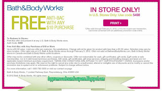 Free Printable Bath And Body Works Coupons