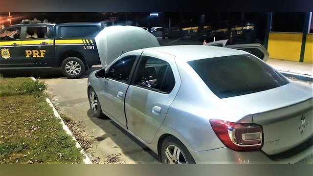Mulher pega carro do marido, trafega na rodovia com excesso de passageiros e acaba detida com carro roubado na BR 367