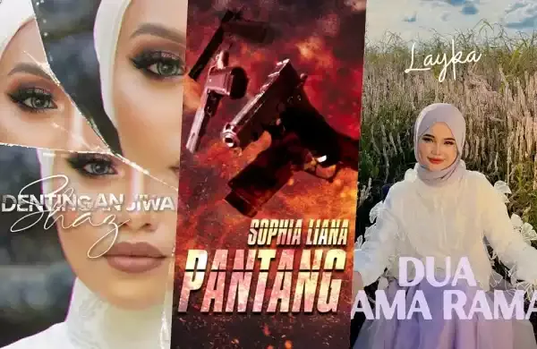 Gambar penyanyi Layka, Shaz dan sophia liana dalam lagu baru