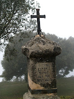 Creu amb escrit a l'arribada de Sant Martí Xic