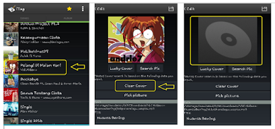 Mengganti foto atau gambar logo dari cover album musik Cara Edit Gambar Musik atau Lagu Di Android Dengan Mudah