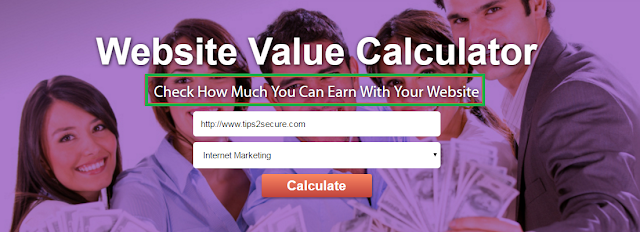 website earning calculator