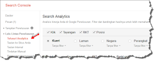 cara melihat nilai CTR atau RKT artikel postingan blog anda