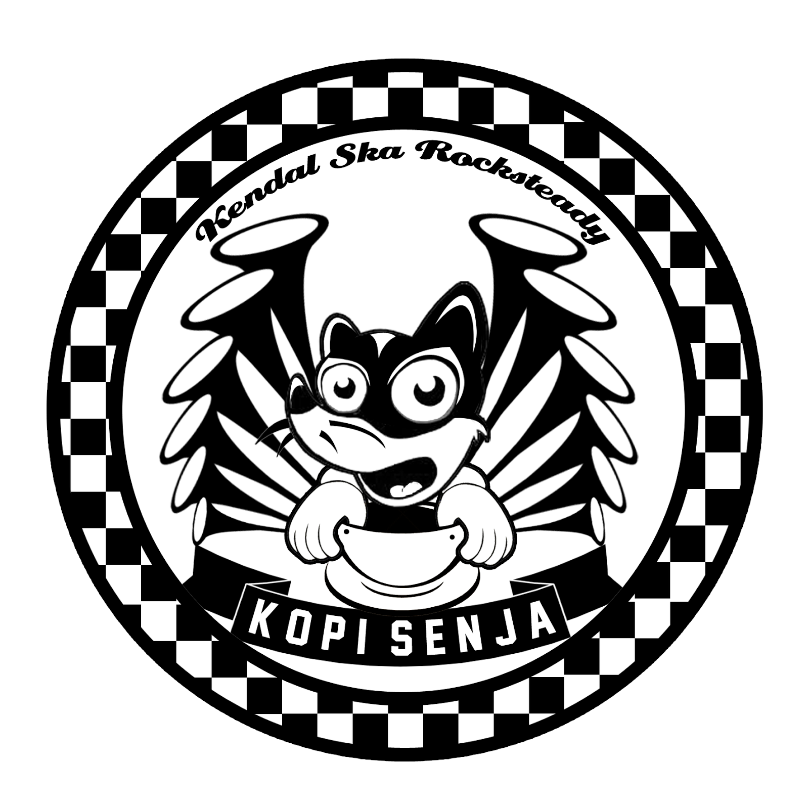 Desain Logo Kopi  Senja Band Kendal Sense Side