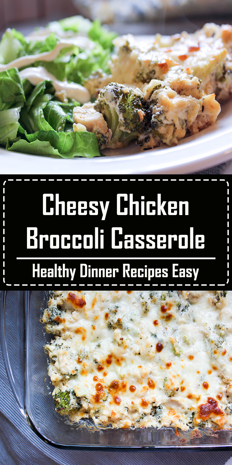 This Cheesy Chicken Broccoli Casserole is a family favorite - we also call it Chicken Divan at our house. It is so simple to make: add broccoli and chicken to a creamy sauce, top with cheese and serve over cooked rice or potatoes. #familydinners #easydinners #casseroles