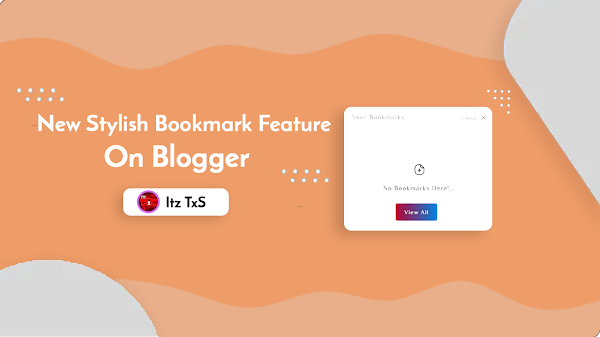 How To Add Proper Working Bookmark Feature In Your Blogger Theme l Blogger