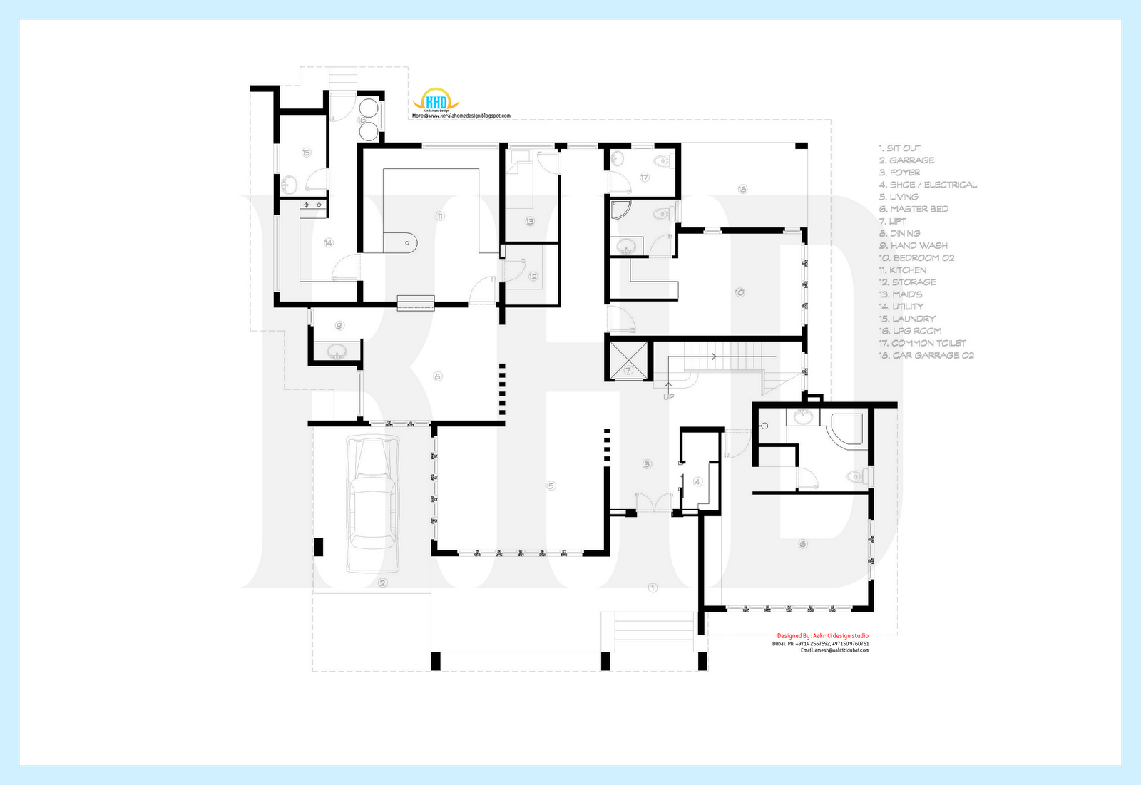 Beautiful contemporary  luxury villa with floor  plan  