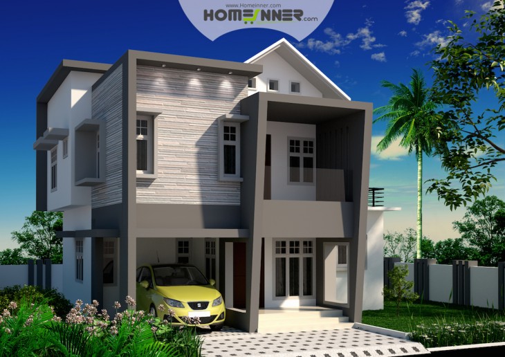  Home Design in 4 cent plot - Indian Home design - Free house plans