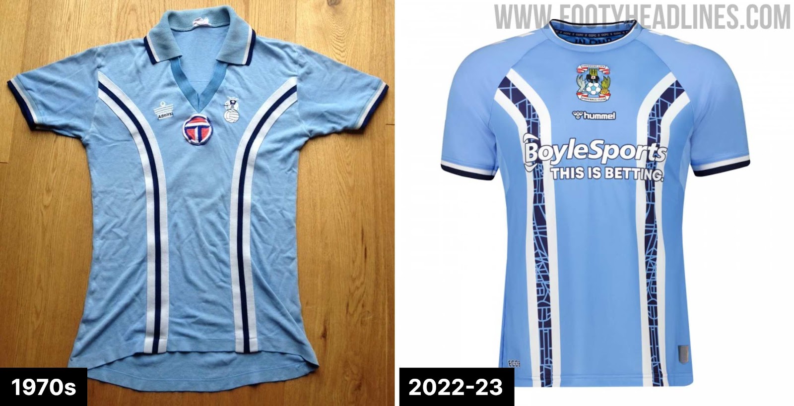 Coventry City 2022/23 concept kits - modern day twist on iconic