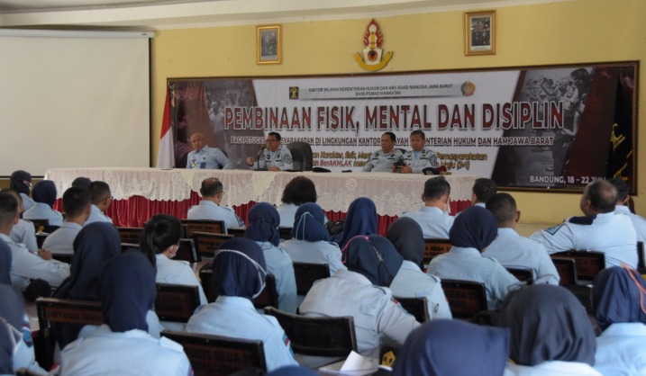 Bangun Karakter Petugas Pemasyarakatan, Kemenkumham Bersama Polda Jabar Laksanakan Pembinaan FMD