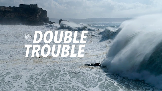 Double Trouble - Big Wave & Dramatic Aftermath Sequence #Drone - Nazaré ...