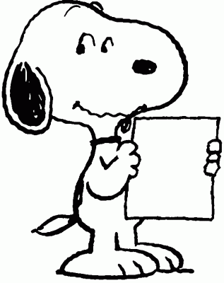 Snoopy coloring sheets