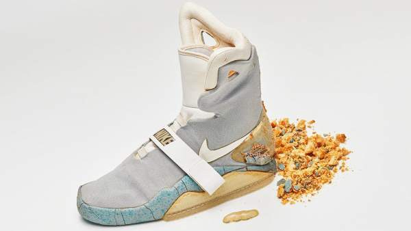 La zapatilla izquierda de Marty McFly en 'Regreso al Futuro II'