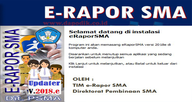 Rilis Aplikasi E-Rapor SMA Update Terbaru (Download Aplikasi E-Rapor SMA)