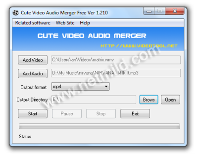 Merge Audio and video file