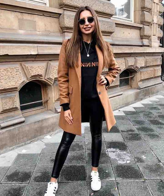 Legging e trench coat