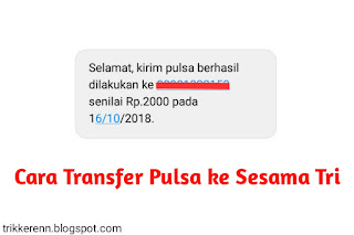 Transfer Pulsa Tri