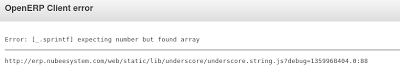 jquery openerp 7 error