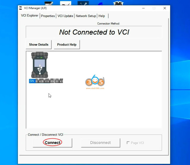 Use VNCI JLR DoIP for Topix Cloud 4