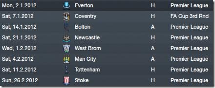 Matches ahead