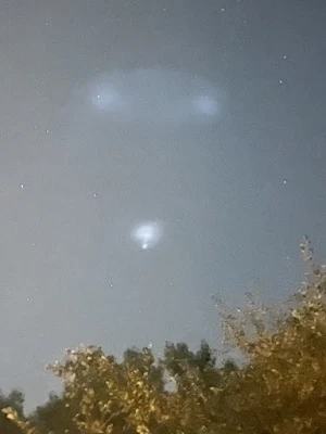 UFO orb in vapour cloud in Nebraska.