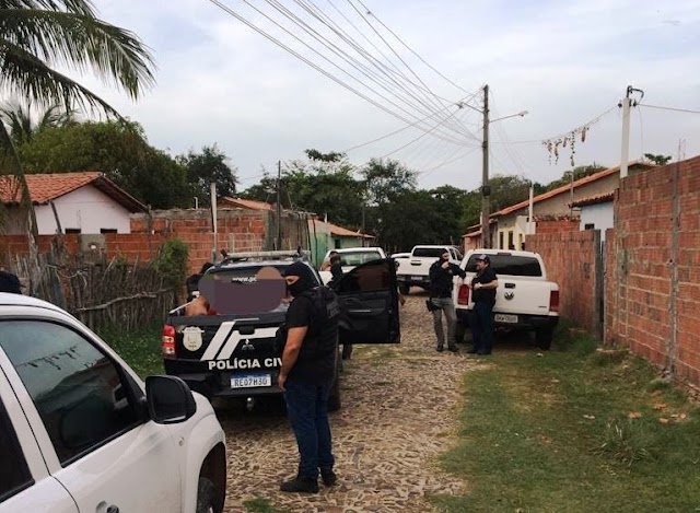 Polícia Civil do Piauí realiza prisões e apreensões na cidade de Luís Correia