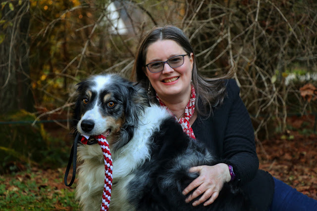 Zazie Todd, PhD, author of Wag, with her late dog Bodger