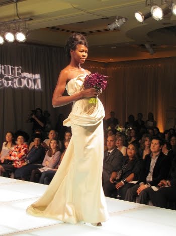  in a platinum wedding dress Here are some pics from the runway show