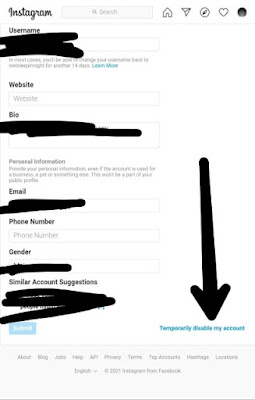 Temporary Disable My Account