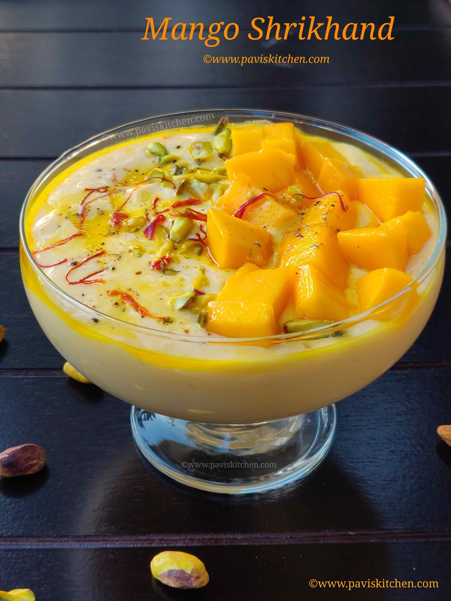 Easy mango shrikhand recipe | Instant mango shrikand | amrakhand recipe | Mango greek yogurt dessert