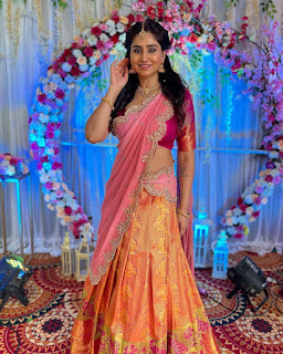 Varshini Sounderajan HD Photos in Lehenga