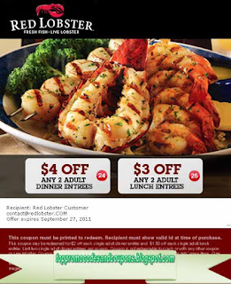 Free Printable Red Lobster Coupons