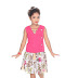 ZADMUS Girls Printed Imported Fabric Top and Skirt Dress
