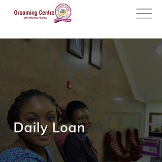 Daily loan website screenshot